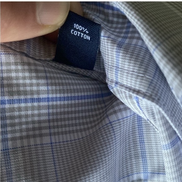 NWT Chaps Regular Fit Dress Shirt, Stretch collar, Non Iron, Size 15.5” 34/35 - Picture 14 of 15